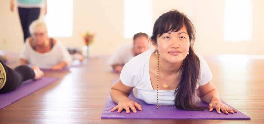 Yoga retreat center practices in North Carolina.
