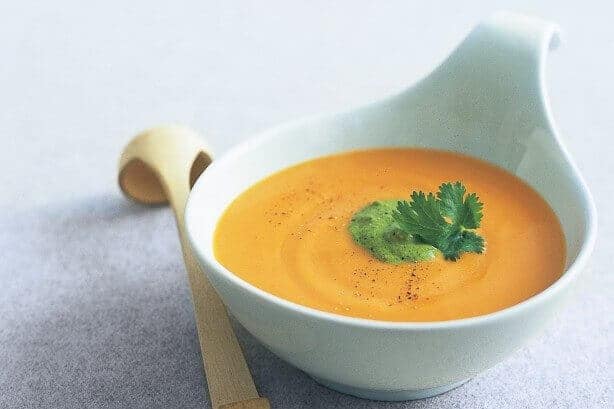 Kasia's sweet potato soup with Ayurveda