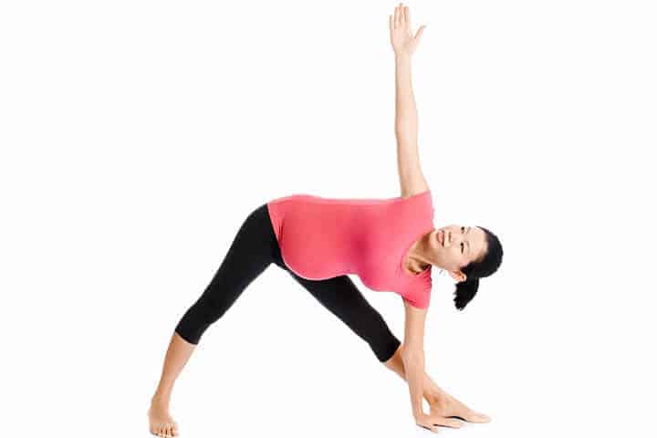 Modified triangle pose 2