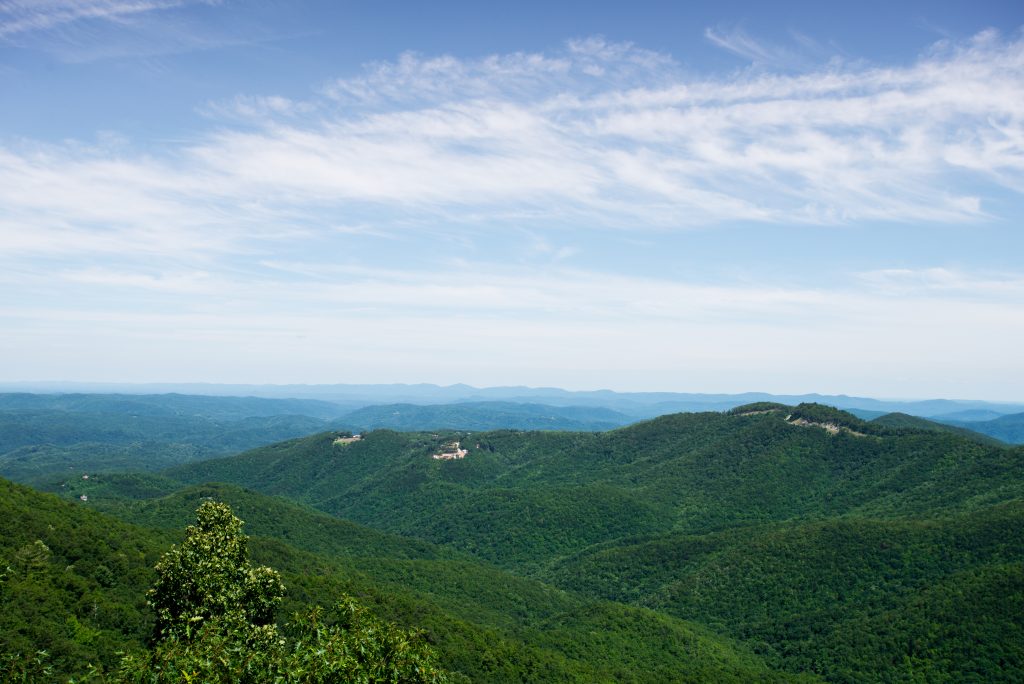 aerial view of mountains