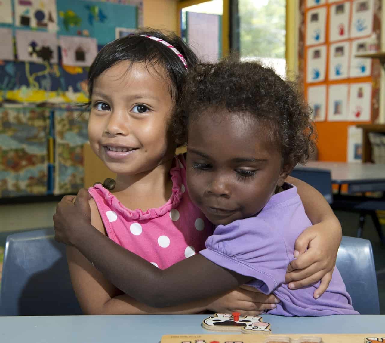 children smiling
