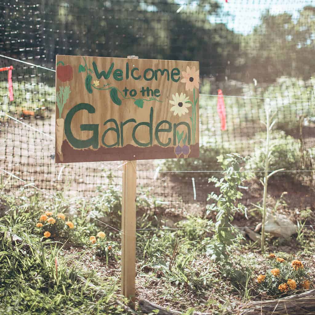 garden sign