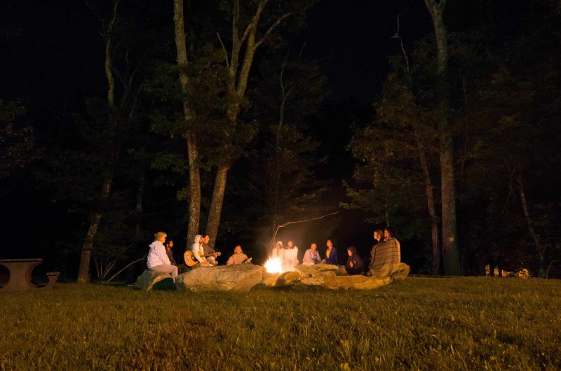 Bonfire circle camp NC