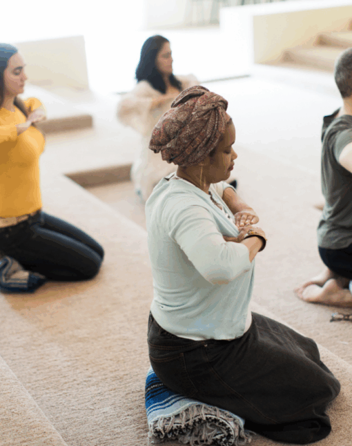 yoga and breathwork session