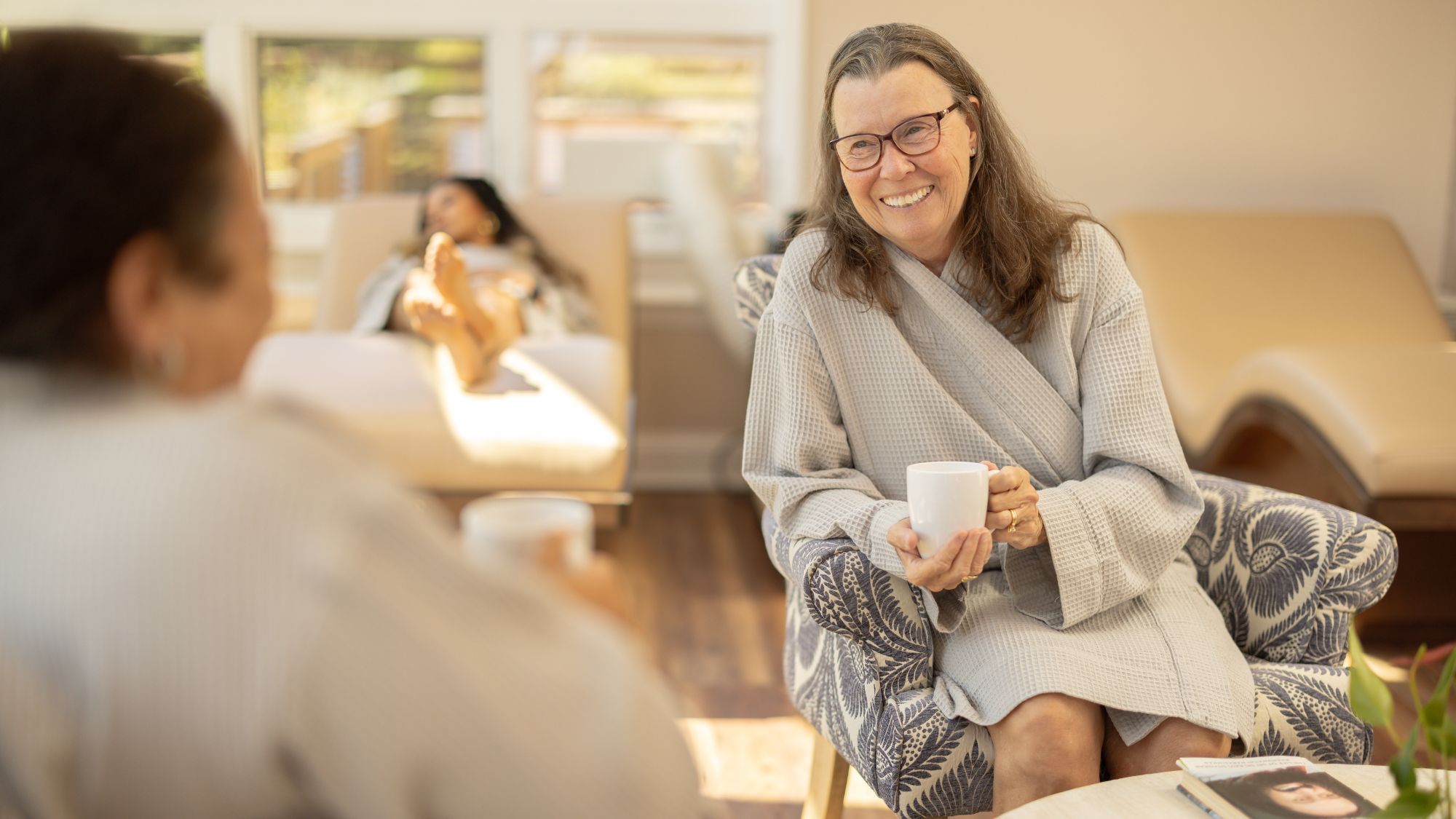 Women participating in a wellness retreat focused on self-care, stress reduction, and personal well-being
